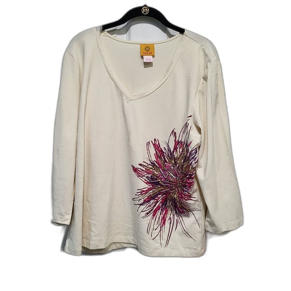 NEW Embellished Top by Ruby Rd - XL